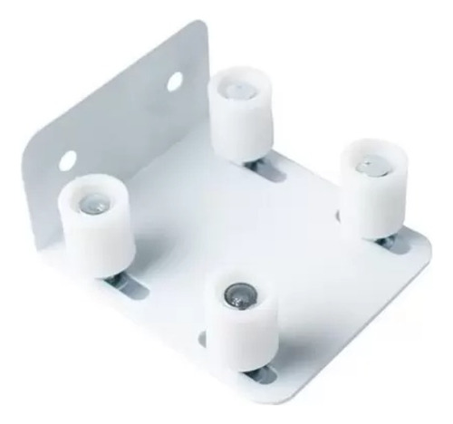 Guia Rolete Branco 4x1 Roletes 30 X 35mm Portao Correr