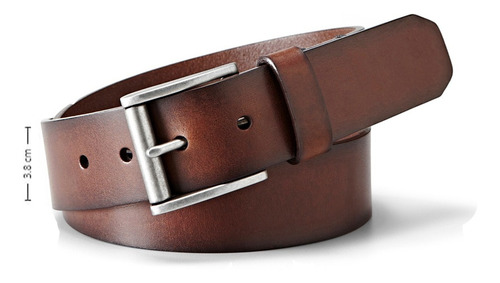 Imagen 4 de 6 de Fossil Cinto Caballero Dacey Mb1345201 Color Café De Piel