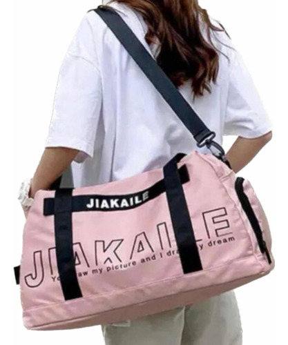 Maleta Deportiva Gym Viaje Bolsa Morral Moda Kaile Xsh Color Rosa