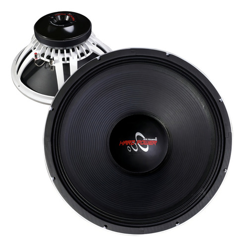 Grave Alto Falante 18 Polegadas Hard Power Profissional Cor Branco