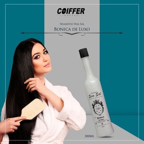 Imagem 3 de 5 de Kit Combo 3 Shampoos Sem Sal Boneca De Luxo Coiffer
