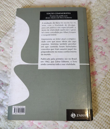 A Evolução Da Física - Albert Einstein E Leopold Infeld - Editora Zahar (Usado)