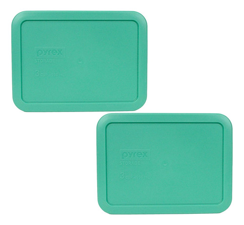 Pyrex 3 Taza Rectangular 25.4 Fl Oz Plastico Para 2 Verde