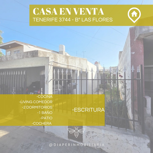 Se Vende Casa De Dos Dormitorios Barrio Las Flores