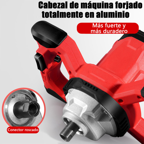 Nasterjis Mezclador De Cemento/pintura Eléctrico Máximo 3100w Eléctrico De Mano De Hormigonera,portátil Taladro Agitador Con Varilla Para Mezclar Lechada Pintura Mortero Yeso,ajuste De 6 Velocida