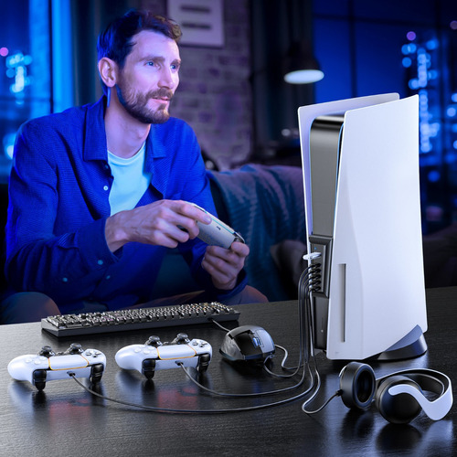 . Pacote De Ventilador De Refrigeração E Hub Usb Para Ps5