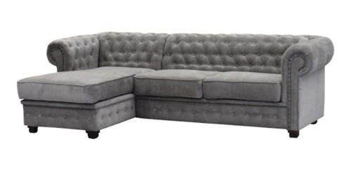 Sillon Sofa Esquinero Cama Chesterfield Chenile Mueblesoasis