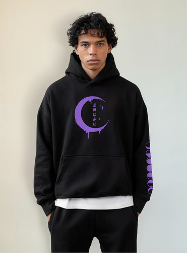 Buzo Luna Moon Japan Goth Grunge Aesthetic Urban Unisex