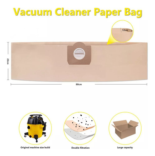 5 Bolsas Papel Para Aspiradora Karcher Wd3/se4001/nt20