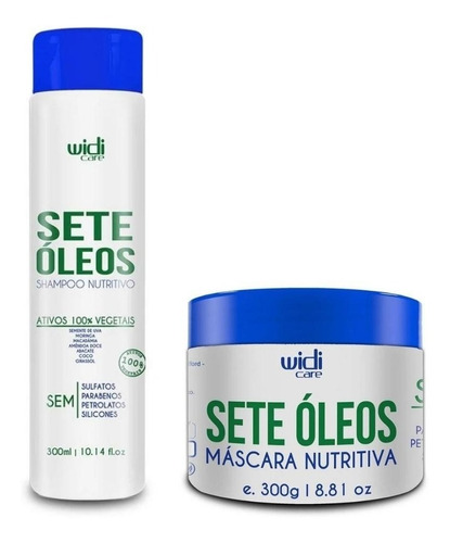 Kit Widi Care Sete Óleos Shampoo E Máscara Nutritiva 300g