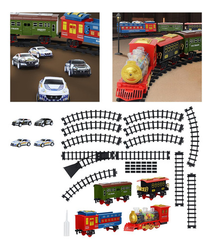 Juego De Tren Eléctrico, Juego De Vías De Tren, Locomotora