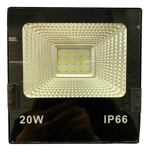 Foco Proyector Led Plano Reflector 20w 12 Led Exterior