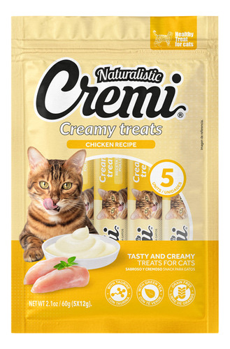 Naturalistic Para Gatos Cremi Pollo 5 Un 60 Gr