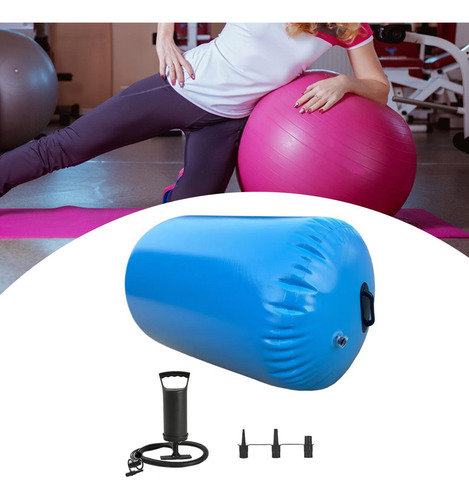Rodillo De Aire Para Gimnasia, Barril, Esterilla De 0.9mx1m