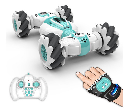 Carro Stunt Rc Gestos De Mão Sensor Acrobático Cor Azul