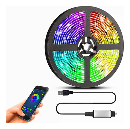 Conjunto De Faixas De Luz Led V35 Meter 5050rgb - Fs