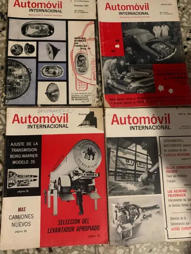 Lote De 24 Revistas Automóvil Internacional Y Americano (Usado)