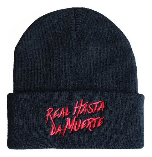 Vestido Real Hasta La Muerte Bordado Gorra De Punto De Lana