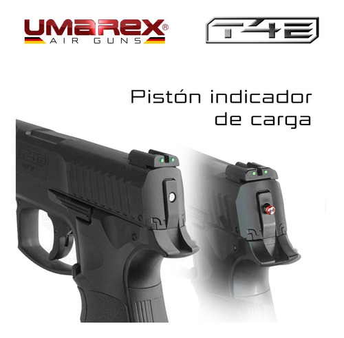Imagen 3 de 10 de Pistola Hdp Disuasiva Co2 Postas Goma Umarex Potenciada