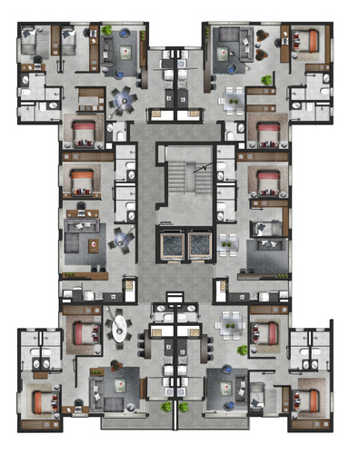 Imagem 7 de 13 de Apartamento À Venda No Bairro Centro - Canoas/rs - O-5295-13083