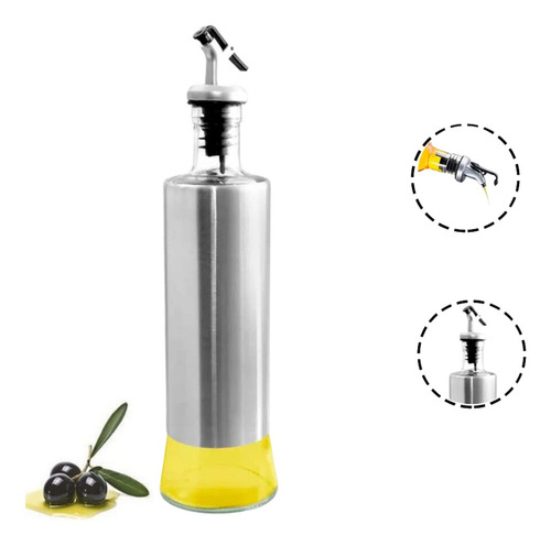 Conjunto 2 Porta Azeite/óleo Vinagre Em Vidro Premium 300ml