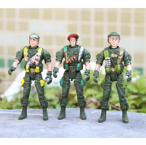 Paquete De 10pcs Juguete De Soldados De Figura De Acción