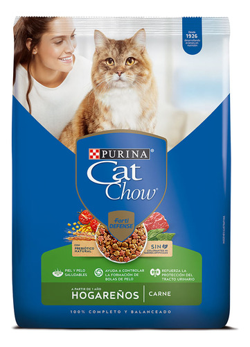 Alimento Gato Cat Chow Adulto Hogareño Forti Defense 8 Kg