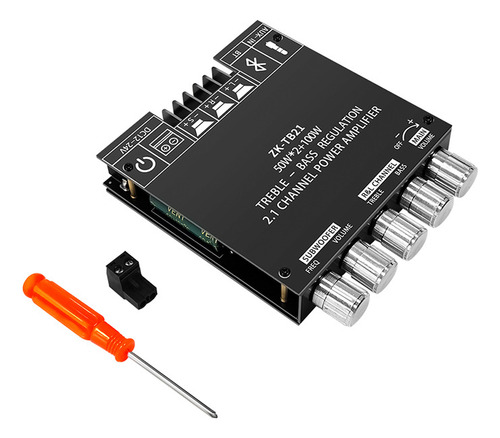 Módulo Amplificador Bluetooth Zk-tb21 De 2.1 Canais