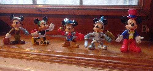 Cinco Figuras Vintage Originales Mickey Mouse 90s Usados