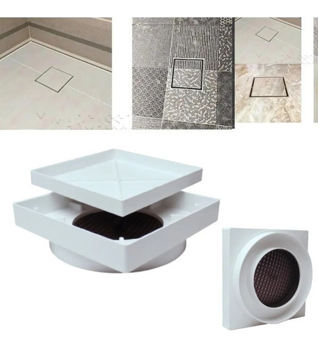 Ralo Oculto 10x10 Seca Piso Porcelanato Inteligente + Nota