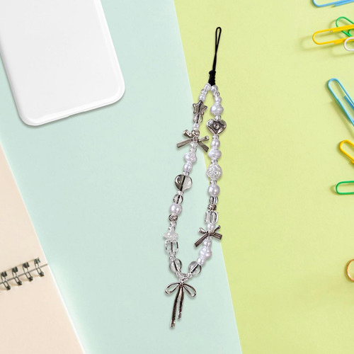 2 Pulsera Con Cuentas Y Nudo De Lazo Para Teléfono, Correa