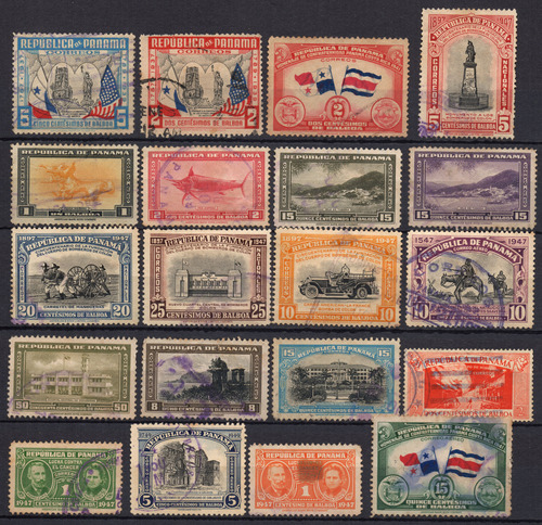 Panamá 20 Estampillas De 1939 - 1949