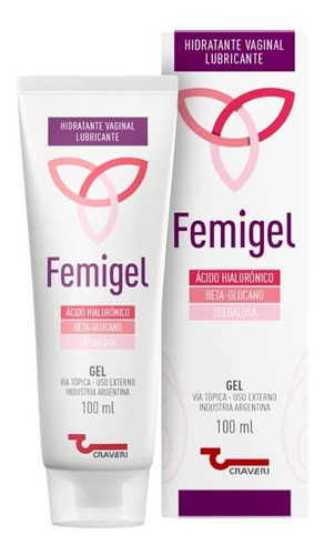 Femigel Gel Hidratante Vaginal Lubricante Íntimo 100ml