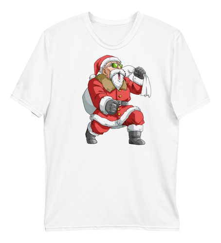 Playera Navidad Dragon Ball Z Maestro Roshi Santa Claus Xmas