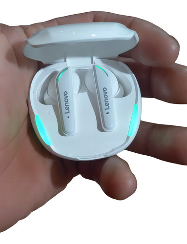 Fone De Ouvido Bluetooth Lenovo Thinkplus Live Pods Xt92 Cor Branco Cor da luz Verde
