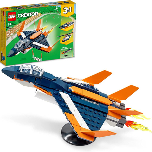 Lego Creator 3 En 1 Supersonic-jet 31126 Kit De Construcción