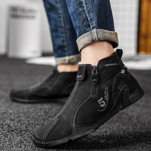 Botas De Senderismo De Cuero Hechas A Mano Para Exteriores A