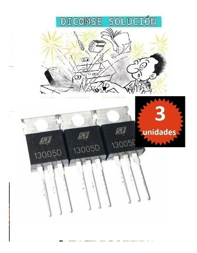 Transistor  13005d 4 Amper 700v 1us To220  X  3 Unidades