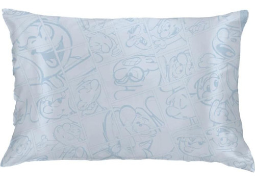 Funda De Almohada Satén Smurfette 20x30 Reversible Franco