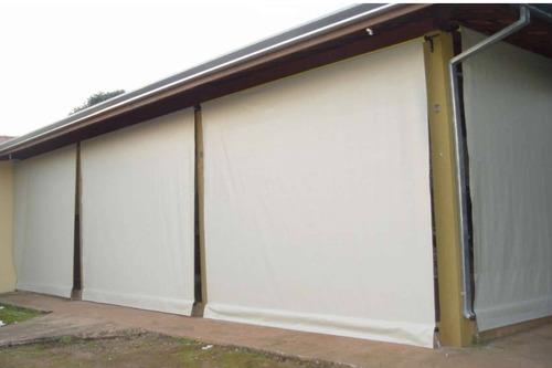 Toldo Completo Com Tubos Sob Medida 4,60 X 3,50 Retrátil Cor Branco