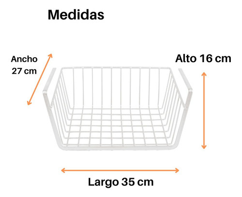 Good & Good - Canasta Organizadora Colgante 35x16x27cm, Contenedor Robusto y Adaptable