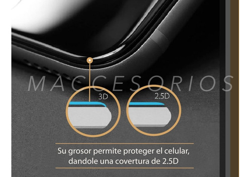 Imagen 6 de 10 de Film Glass Vidrio Templado iPhone 7 7+ 8 8plus 3d Full Curvo