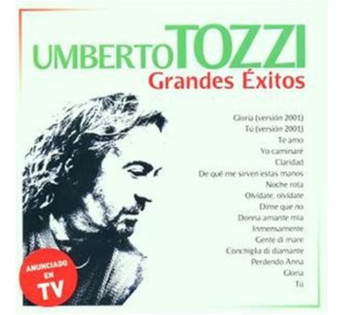 Umberto Tozzi  Grandes Exitos Cd