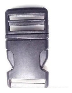 Broche Click Clack 2.5cm 25mm Modelo Linea Negro Carnet
