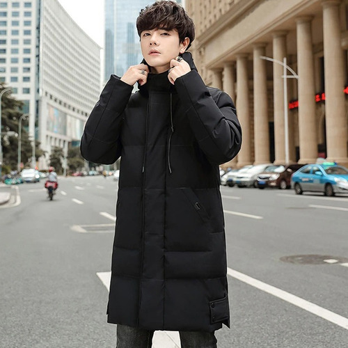Imagen 3 de 10 de Chaqueta Abrigo Parka Hombre Térmica Tipo Gabán Acolchada Invierno Con Capota Capucha Bolsillo Interno Urbana Alta Calidad
