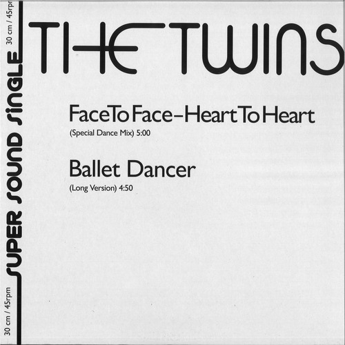 The Twins Face To Face / Ballet Dancer Vinilo Maxi Nuevo Imp