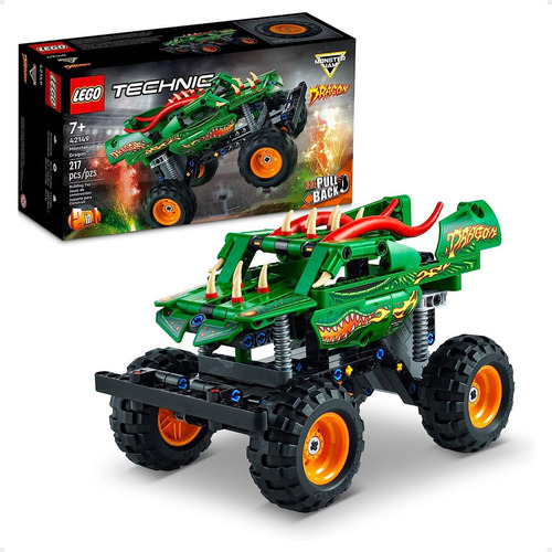 Monster Jam Lego Technic Original Camion Dragon 217 Piezas