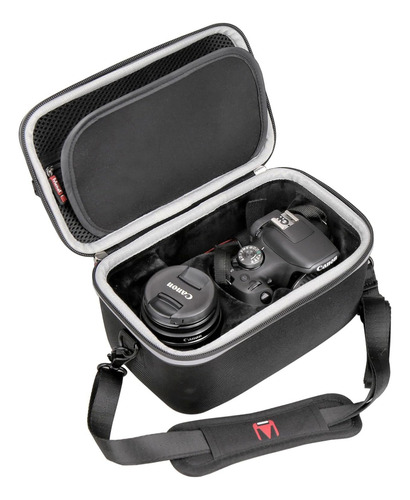 Funda Para Canon Eos Rebel T7 Dslr Negra Eva De Gran Cali...