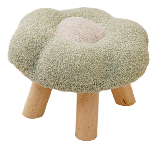 Taburete De Sofá Con Forma De Flor Antideslizante Verde
