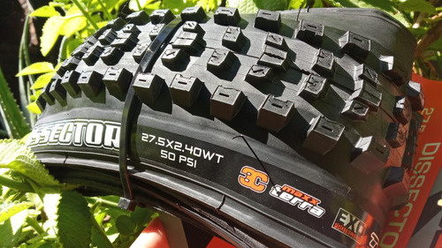 Imagen 6 de 10 de Llanta Maxxis Dissector 27.5*2.40wt/ Tubeless Ready/3ct/exo